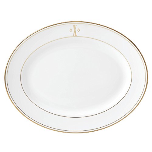 Lenox Federal Gold Block Monogram Dinnerware Platter, X