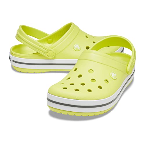 Image of Crocs Unisex Men's and Women's Crocband Clog, Citrus, 14 US