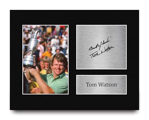 HWC Trading Tom Watson Gifts Printed Signed Autograph Picture for Golf Memorabilia Fans - US Letter (ID-007301)