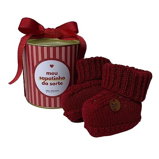 Sapatinho Tricô Vermelho