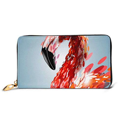 Preisvergleich Produktbild JHGFG Mode Handtasche Reißverschluss Brieftasche Flamingo Telefon Clutch Geldbörse Abendkupplung Blocking Leder Brieftasche Multi Card Organizer