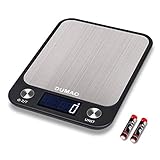balanza digital capacidad 10 kg 【GRAN PRECISIÓN】Nuestra báscula electrónica de alta precisión dispone de una capacidad máxima de 10Kg (22lb) y puede ofrecer un pesaje preciso de hasta 1g (0,04 oz), lo que convierte nuestra balanza digital en una herramienta indispensable de cocina. Para obtener una medición precisa por favor, comience a pesar a partir de los 3g (0,1oz) y coloque la balanza sobre una superficie plana.