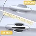 TYDXZNB Door Handle Cup Protective Film for Renault Laguna 1994–2015, Car Door Handle Paint Scratch Guard, Anti-Scratch Exterior Accessories for Vehicle Handle Protection