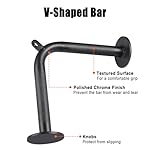 SERTT Workout Cable Machine Attachment for Home Gym, LAT Pulldown Attachments, Cable Accessories for Weight Training, Straight Pull Down Bar, Tricep Rope, Double D Row Handle, V-Shaped Bar - Image 5