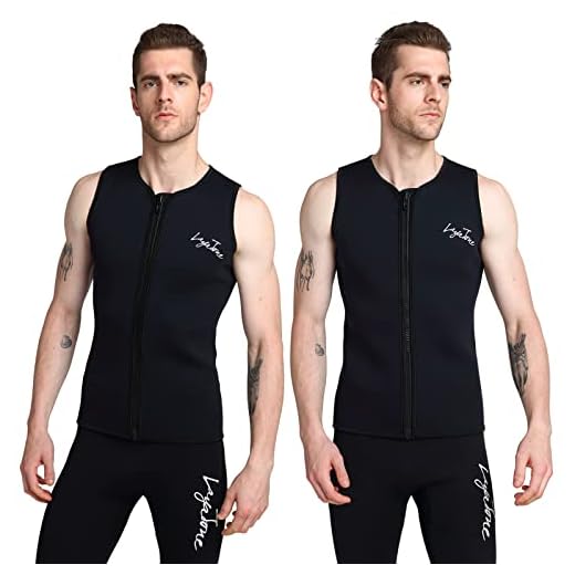 LayaTone Neoprenanzug Herren Damen 2mm / 3mm Neopren Taucheranzug Tauchweste Neoprenweste Tauchen Surfen Schnorcheln Weste Taucheranzug Erwachsene