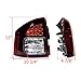 Anzios 1 Pair of Rear Taillight Stop Light Brake Lamp Both Sides Superbly Compatible with Jeep Compass 2014-2017