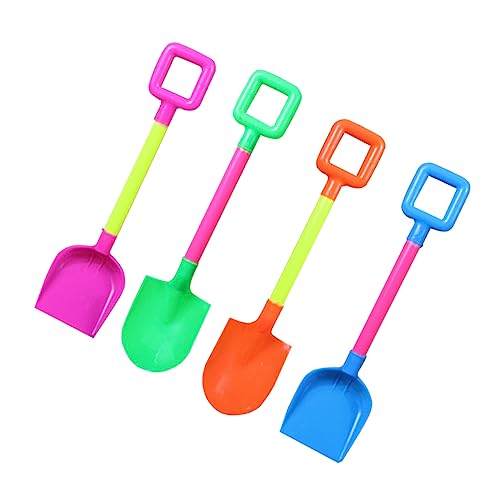 SOPOTUTU 4 Stück Kindersandschaufel Leichte Kunststoff Sandschaufeln Für Strand Und Sandkasten Handliche Kleiner Sandschaufeln Für Kinder Buntes Strandspielzeug Für Garten Und Outdoor