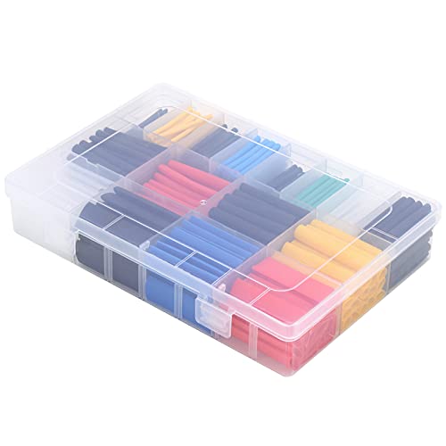 Cocoarm Tube Thermorétractable, Ensemble de Tubes Thermorétractables de Couleur 580 Pièces, Manchon Thermorétractable en Nylon, Rapport de Rétrécissement 2:1, Manchons d'isolation de Fil étanches