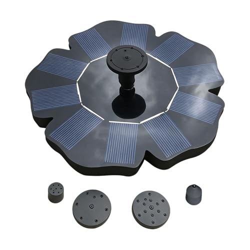 Fuente solar de baño para pájaros para oxigenar estanques exteriores y atraer fauna silvestre 2
