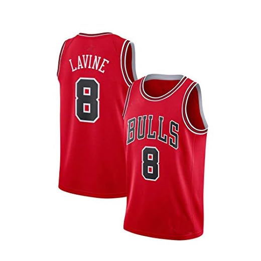Herr NBA sportväst Chicago Bulls Zach LaVine #8 fans tröja andas friidrott sommar lös t-shirt S-XXL röd-L