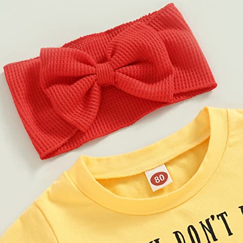 CIYCUIT Toddler Baby Girl Clothes 6 12 18 Months 2T 3T 4T Tacos Shirt Flare Pants Bell Bottom Summer Western Outfit 6-12 Months - Thumbnail 2