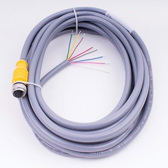 Cole-Parmer AO-33111-95 Seametrics Cable for Flow Sensor 33111-51, 6 M with 8-Pin Female Circular Connector