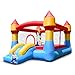 HONEY JOY Inflatable Bounce House, Kids Jump ’n Slide Bouncer for Wet & Dry, Carry Bag, Repairing Kit, Stakes, Indoor & Outdoor Blow Up Jumping Bouncy Castle for Backyard(Without Blower)