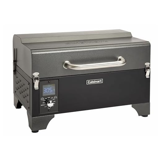 Cuisinart 8-in-1 Portable Wood Pellet Grill and Smoker, Compact for RV, Tailgates, Camping, and Backyard Cooking, Smoky Flavor, Versatile Meat Smoker
