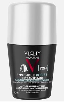Invisible Resist Deodorant for Men 72H, Roll-On, Lot of 2 x 50 ml