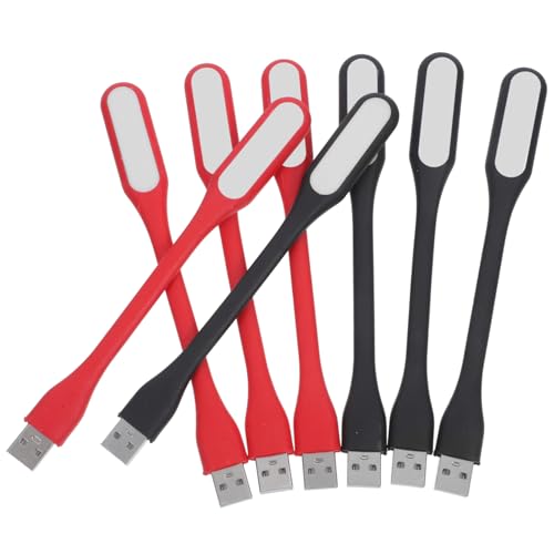 Lurrose 8 Stück Teiliges USB LED Leselampe Flexible Augenschutzlampe Tragbare Tischlampe Stromsparend Kompatibel mit Powerbank und Computer Farben Zufällig als Nachtlicht Zufällige Farbe