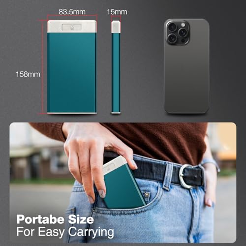 Image of HEIYING Switch Game Card Case for Nintendo Switch /Switch OLED /Switch Lite Game Card or Micro SD Memory Card, Metal Switch Game Holder with 20 Game Card Slots and 20 Micro SD Card Slots