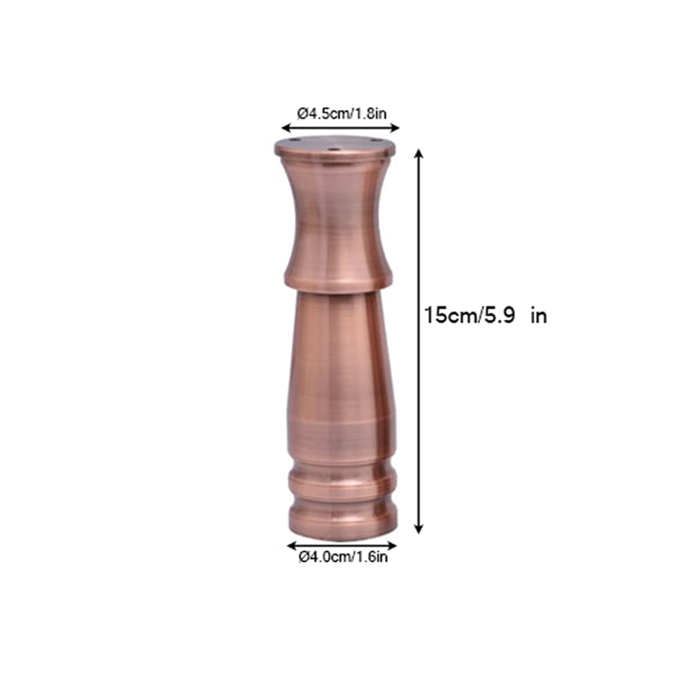 Generico Gambe per Mobili Retro Copper 4 Pezzi Regolabili in Altezza 8-15 cm Piedini per Tavolo Piedini per Divano Piedini per Mobiletto Gambe per Tavolino Alluminio con Viti (15 cm Retro Copper)