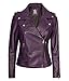 Blingsoul Leather Moto Jacket Women (N2) | [1315864] Kirsten Purple, L