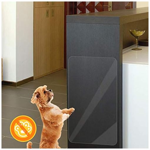 In hand Clear Door Scratch Protector, Deluxe Pet Door Scratch Shield