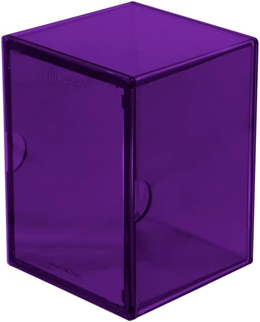 Ultra Pro 2 x Eclipse Purple Storage Boxes for Pokémon MTG, Baseball, Basketball, Football and Other Trading Cards or Board Games