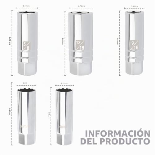 Dado para bujías 5/8 11 Imagen adicional