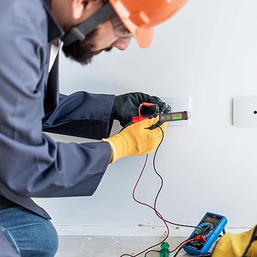 Probador de voltaje portátil con pantalla digital LCD para control de circuitos eléctricos 3