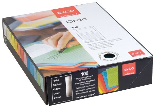 ELCO 29489.10 Ordo Organisationsmappe Classico, 220 x 310 mm, weiß 120 g, 100 stück