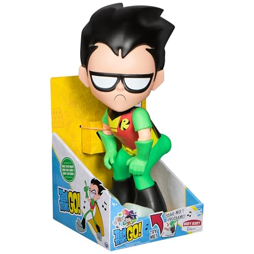 Teen Titan Go! - Booty Scooty Robin - Dancing Interactive Figure - With Music, Pressure Activated - Robin Figurine - Collectible Toy - Superhero - Child Toy Ages 4+