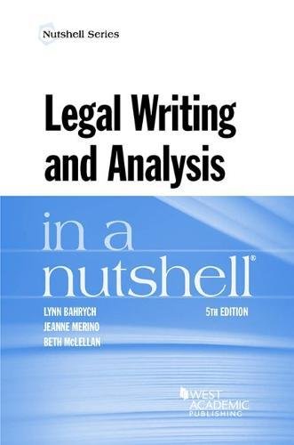 Buy Legal Writing and Analysis in a Nutshell (Nutshell Series) — BookShops.in