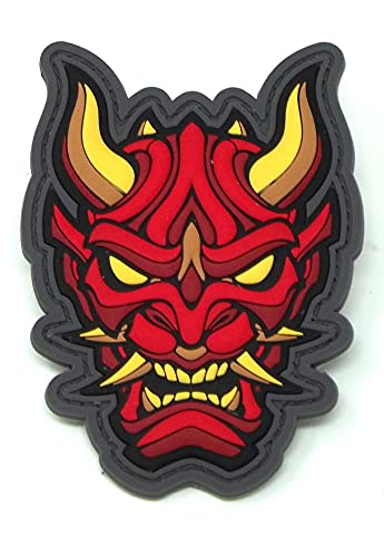 Milspec Monkey ONI Head RED 1 PVC Morale Patch