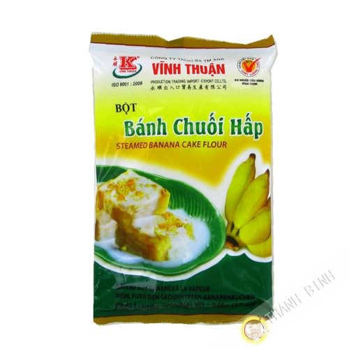 De harina de plátano de vapor VINH THUAN, Vietnam 340g - Pack de 6 piezas