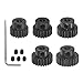 HARFINGTON 48P Hardened Pinion Motor Gear Set 5pcs 19T 20T 21T 22T 23T Fit 1/8 inch RC Motor Shaft 48 Pitch Gears for RC Car, with Hex Key
