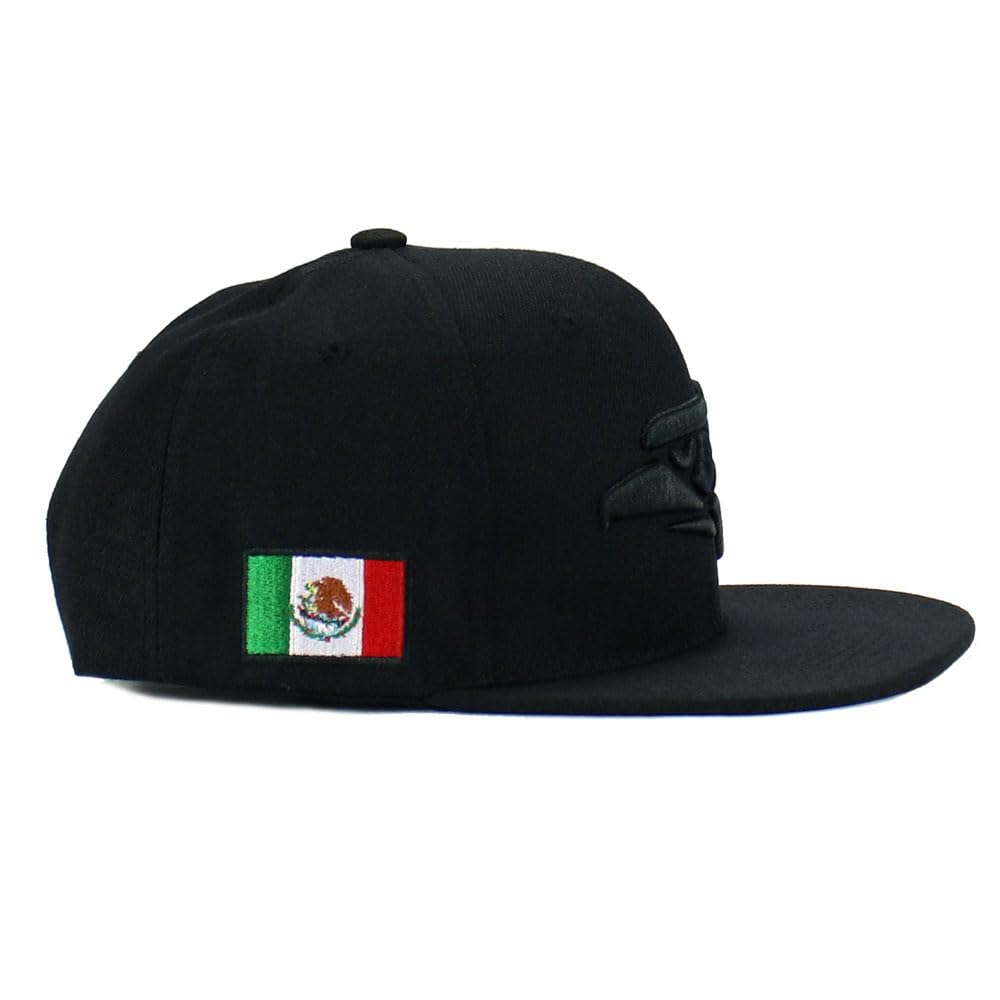 Gorra mexicana de México, hecha en México, águila, bordada, ajustable, visera plana, gorra de béisbol