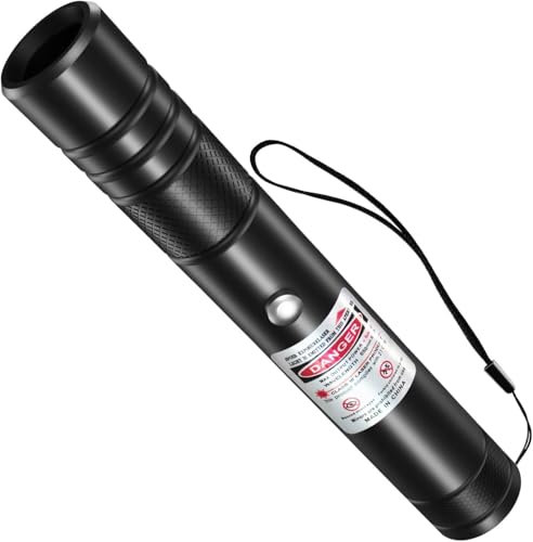 IVVTRYI Long Range High Power Tactical Green Beam Flashlight Laser Pointer rechargeableUSB Laser Pointer Cat Toys with Star Cap Adjustable Focus for Teaching Outdoor Hunting