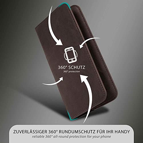 Housse protection iPhone 13 Pro Max étui moex marron foncé 360