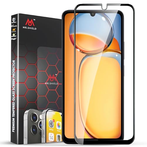 Image of Mr.Shield Top-Notch HD+ Tempered Glass Screen Protector Guard for Redmi 13C 5G / 13C 4G and Poco C65 (6.74 Inch), 9H Hardness, Military Grade Protection, Easy Installation kit