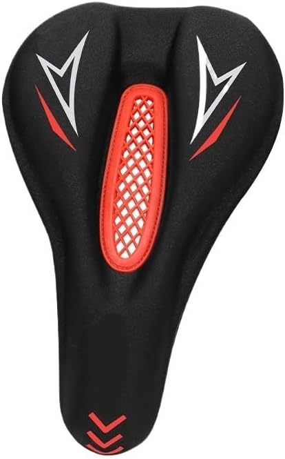Bike Soft Gel Seat Cover Silicone Lycra Leather Padded Shock Absorption for Bicycle Saddle Outdoor Sport