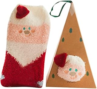 L9WEI Cashmere Socks for Women Men Fluffy Funny Sock Happy Multipack Socks Ski Christmas Lang Stockings