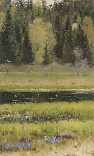 Peinture moderne Mikhail Nesterov le paesaggio degli Urali pour sublimer un grand mur vide 60x90