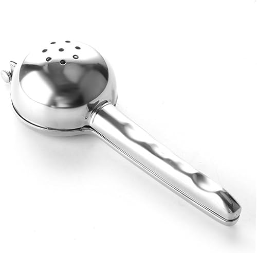 Miniatura 9 de TIDTALEO Exprimidor manual de limón de acero inoxidable, exprimidor de cítricos portátil, fácil de apretar para limones, naranjas, mandarinas y más,