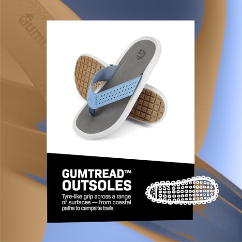 Gumbies Noosa Unisex Flip-Flop, with Arch Support Supersoft Brush EVA Footbed, Soft Cotton Backed Strap & Recycled Rubber Sole - Comfort Guaranteed2