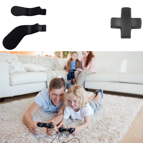 Image of 5Pcs Elite 2 Metal Paddles for Xbox Elite Series 2 Controller, Elite Series 2 Core Controller Parts, D-pad Paddles Replacement for Xbox Elite Series 2 /2 Core Controller Includes 4 Paddles,1 D pads(Black)