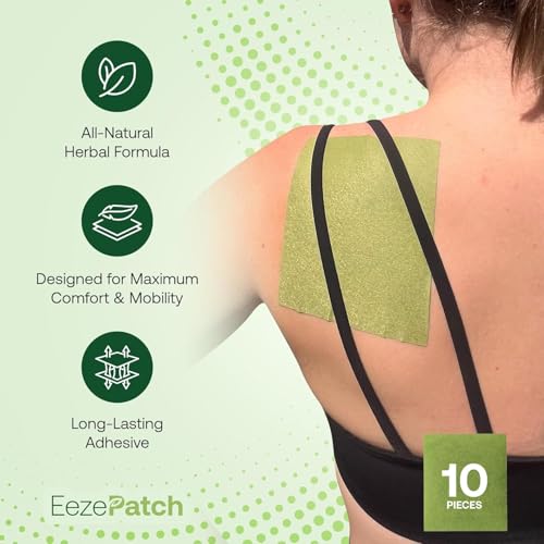 Image of MAX Herbal Full Body Relief Patches (10 Count, Rectangular Shape) - Natural Joint Support for Mobility & Flexibility - Easy-to-Apply Soothing Patches