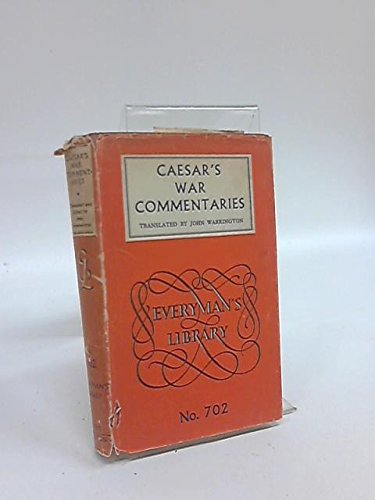 CAESAR'S WAR COMMENTARIES B000S7625W Book Cover