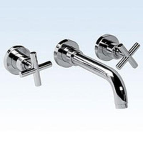 ValvexNeva Waschtisch 3-Locharmatur mit Kreuzgriffen Wandmodell, VA2423040