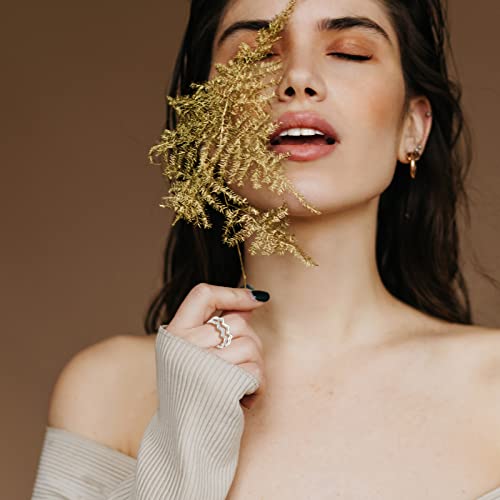 Daughter Gifts from Mom Highs and Lows Ring Zircon Double Wave Rings Mother Daughter Rings Trendy Stuff Birthday Christmas Gifts 2025 Stocking Stuffers3