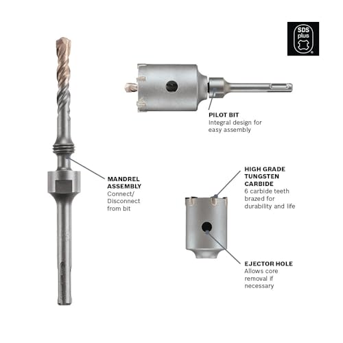 Fraise de maçonnerie Bosch T3926SC SDS-Plus SPEEDCORE 33 cm pour percement propre - 3
