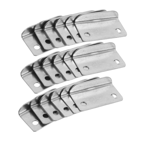 SOIMISS 20pièces Plaque De Verrouillage Métal à Angle Droit Gâche De Serrure Pour Armoires Protection Sécurisée Pour Maison Et Bureau Plaque De Verrouillage Robuste