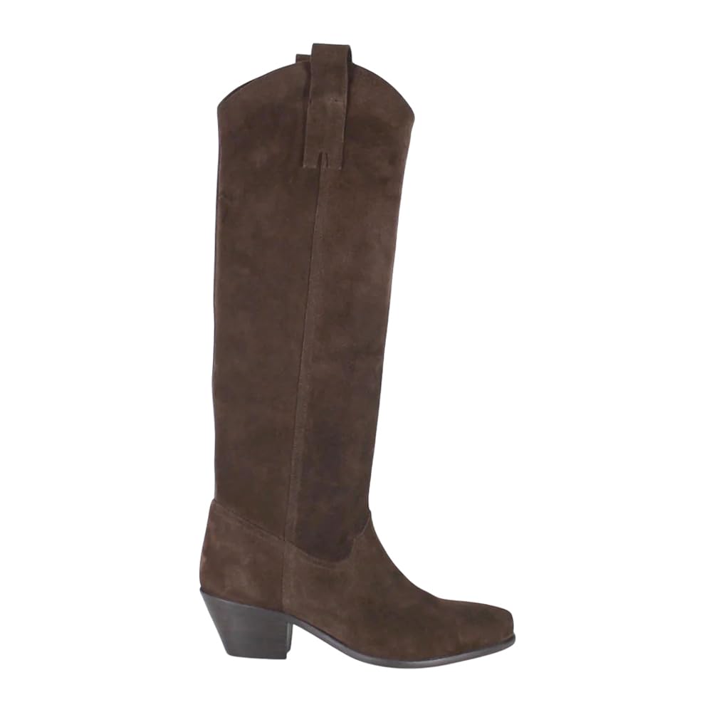 Diba True Womens Ame Thyst Snip Toe Zippered Casual Boots Knee High Low Heel 1-2 - Brown